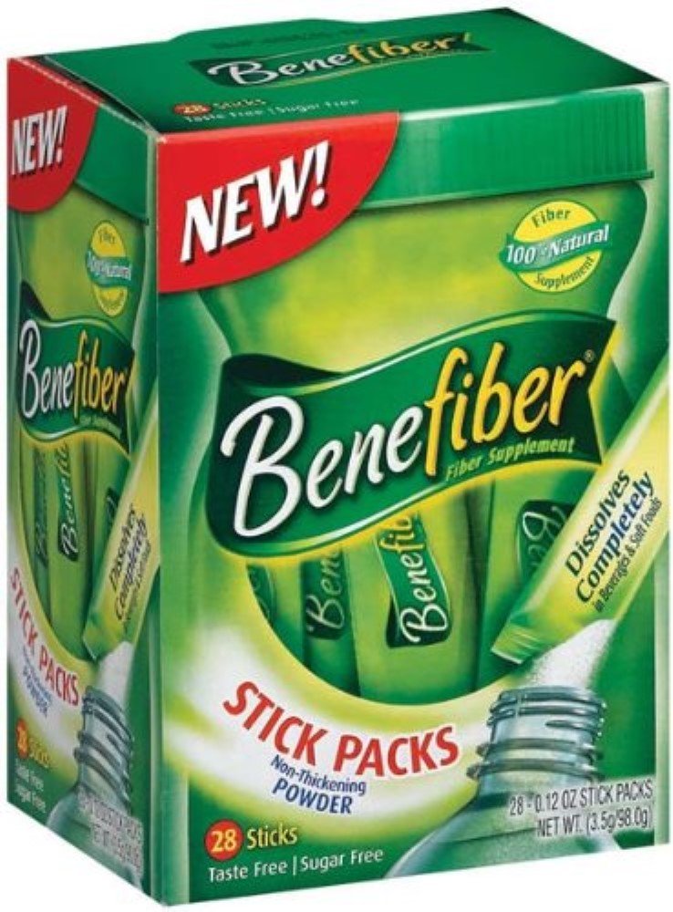 Benefifiber Sugar- Free On The Go Stick Packs, Unflashed, 28 ea (Paket 3)