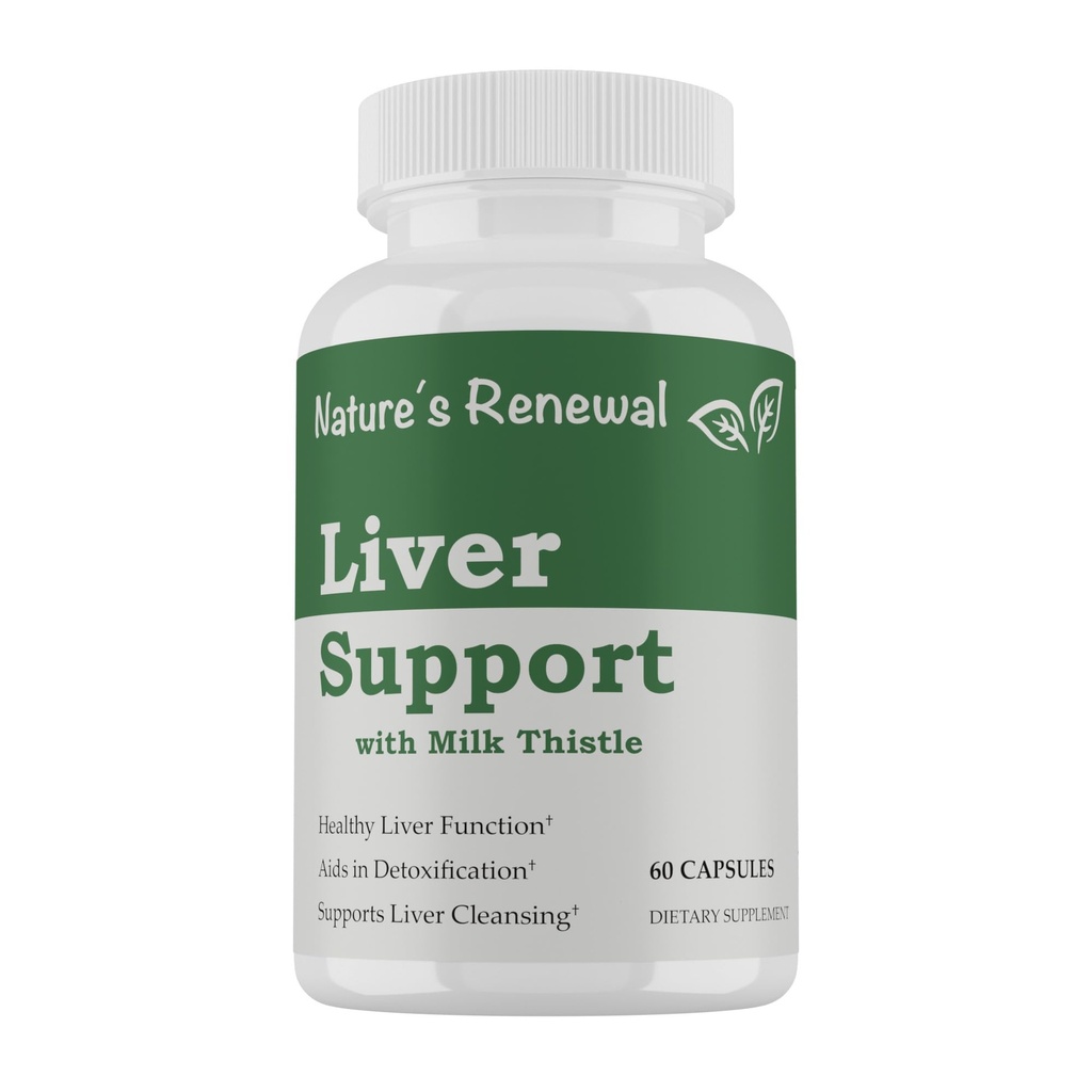 Reparasi Pemulihan Pemulihan Pemulihan Pemulihan Perbaharui Alam dengan Udang Susu, Root Dandelion, Ekstrak Artichoke, Choline, Turmeric - 60 Capsules