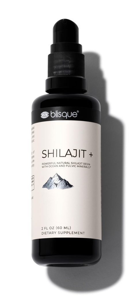 Blisque - Himalaya Shilajit Resin Mineral Drops 126; Pure, Natural, Organic 126; untuk Detox, Cleanse, Imune Dukung, Brain Booster, dan Energy 124; Berisi Fulvic Acid dan Trace Minefuler 124; 2 FL OZ