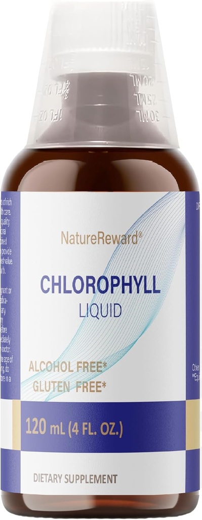Klorofil Liquid, 120 ml, 4 Bulan Supply Liquid Chlorofil Tambahan untuk Internal Deodorizer, Pria dan Perempuan
