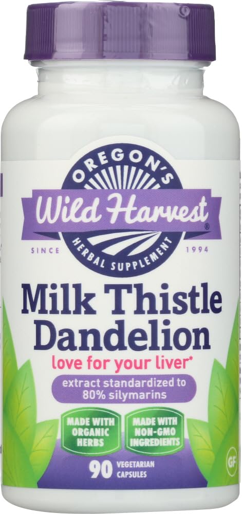 Oregon Wild Harvest Milk Thistle Dandelion (90 Capsules)