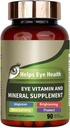 Eye Vitamin & Mineral Suplemen dengan Lutein, Hobxanthin, Supports Eye Strain, Vision Health for Dewas dengan Vitamin C & E, Vegan Eye Vitamin