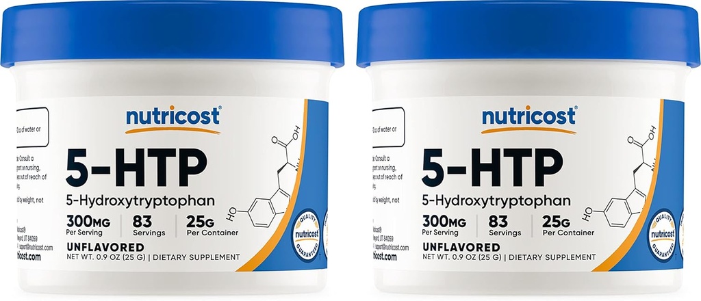 5-HTP Powder 25 Grams (2 Pack) (300mg Per Serving)