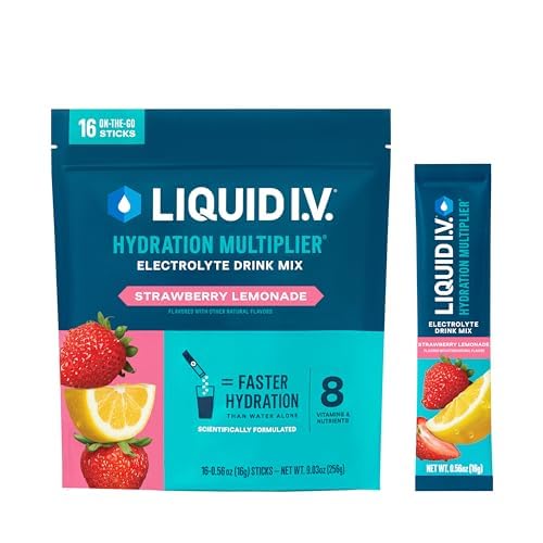 I.V. £Hydration Multiplier - Strawberry Lemonade 124; Electrolite Powder Drink Mix 126; 1 Pack (16 Servis)