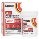 Ombre 3-in- 1 Probiotic, Prebiotic dan Postbiotic for Digetical Health & Gut - 45 Milyar CFU - Bloating, Constipation & Gas Relief - Metabolic & Immune Dukungan untuk Perempuan & Pria, 30 Hari Supply