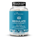 Dukungan Siklus Regulate - Keseimbangan Hormone untuk Perempuan di Optimal 40: 1 Myo- Inositol 2000 mg & D-Chiro Inositol 50 mg - Tambahan untuk Konsistensi Periode, Dukungan Menstrual & Ovulasi - 120 Vegan Capsules