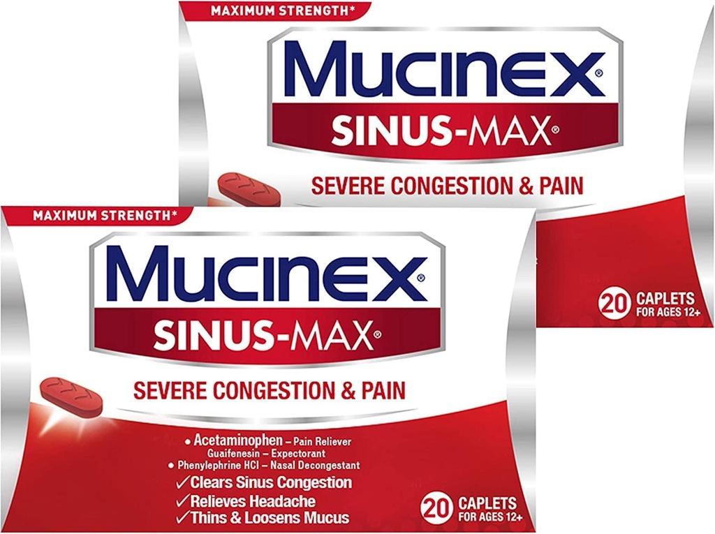 Sinus- Max kemacetan & Kapak Sakit (20 Cacah (Paket 2)))
