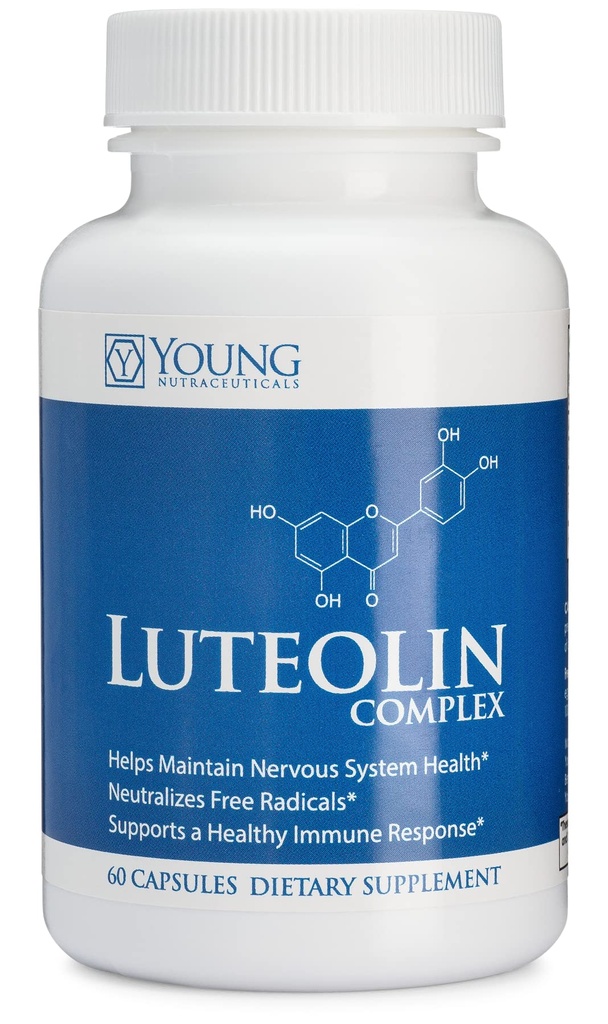 Mirica YoungNutra Luteolin Complex - Mendukung respon kekebalan tubuh yang sehat dan membantu mempertahankan Kesehatan Sistem Gugup * - 60 Kapsul