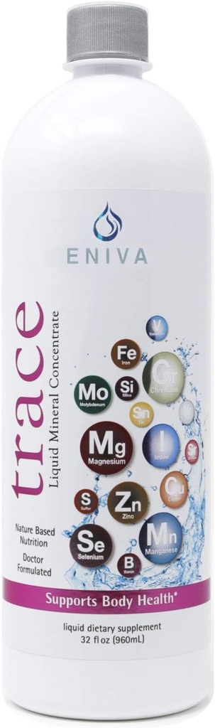 Liquid Ionic Trace Mineral Supplemen (32oz) Dokter Formulated. Zero Calories. Zero Sugar. oleh Eniva Health.