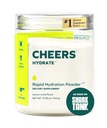 Cheers Hydrate 124; Oral Rehydration Solution Solusi 124; Electrolite untuk Rapid Hidration 14; Lemon Lime Flavor 124; 12 Services 124; Electrolite Suplemen dengan Sodium, Potasium, Glukosa