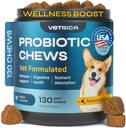 Progres for Dogs - Dog Probiotic Chews for Digetical and Gut Health, Dental, Ammune System Support