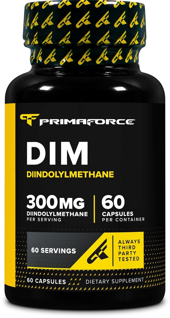 Tambahan DIM Primaforce (Diindolylmetana) 300mg, 60 Capsules
