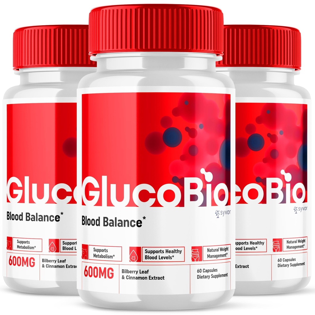 (3 Paket) Kapsul Glucobio, Gluco Bio Advanced Glyco Dukung Formula Pil, Glucobio Ekstra Suplemen, Glucobio Natural Ingregents Glycogen Dukungan, Gluco Bio Glycogen Review (180 Capsules)
