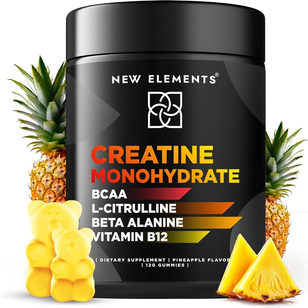 Cretine Monohydrate Gummies 5mg with BCAA L- Citrulline Beta Alanine & Vitamin B12: The Ultimate Energy Booster