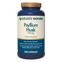 Alam Keajaiban Psyllium Husk 500 mg Capsules untuk Kesehatan Digetical, Tanaman - berbasis Fiber, 200 Count