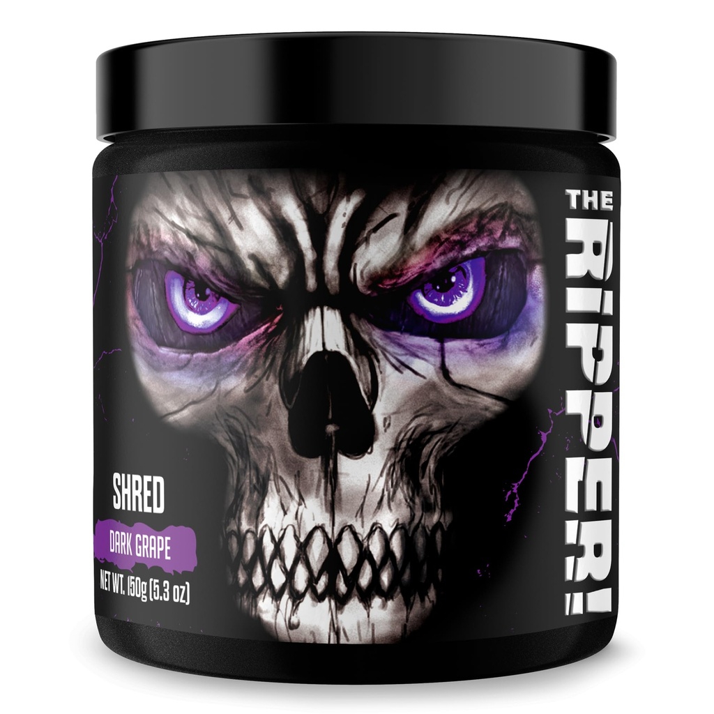 JNX sports The Ripper! Fat Burner Pre Workout for Men & Women - Thermogenic Fat Burder & Appetite Suppresant, Boost Energy & Endurance - Dark Grape, 30 Servis