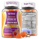 1Pack Fiber Cummies for Adults with Psyllium Husk, 7G (Soluble + Insoluble) Daily Prebiotic Fiber with Inulin, FOS, Guar Gum, Multivitamin for Daily Digetivity Health, Regularitas Gut Support, Sugar Free