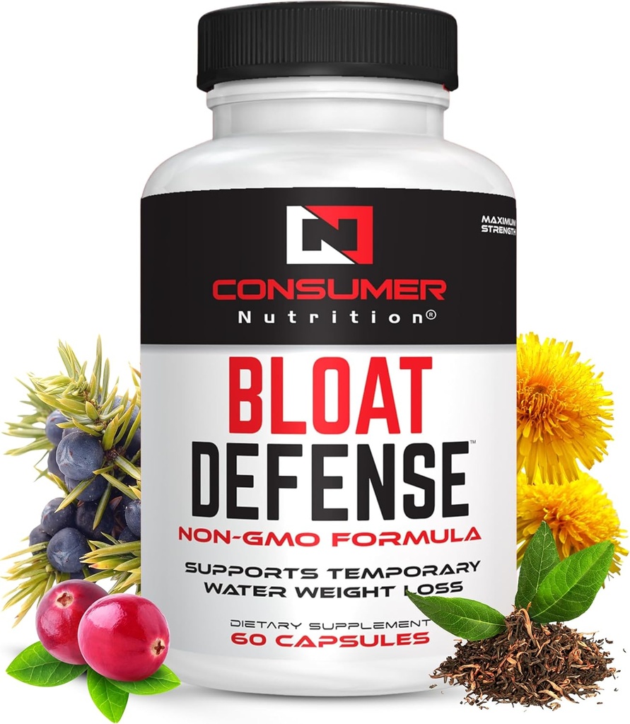 Diuretic Pills Water Flush Maximum Power - Water Retention and Water Away Pills for Women & Men with Apple Cider Vinegar, & Dandelion Leaf for Bloating 60 Kapsul