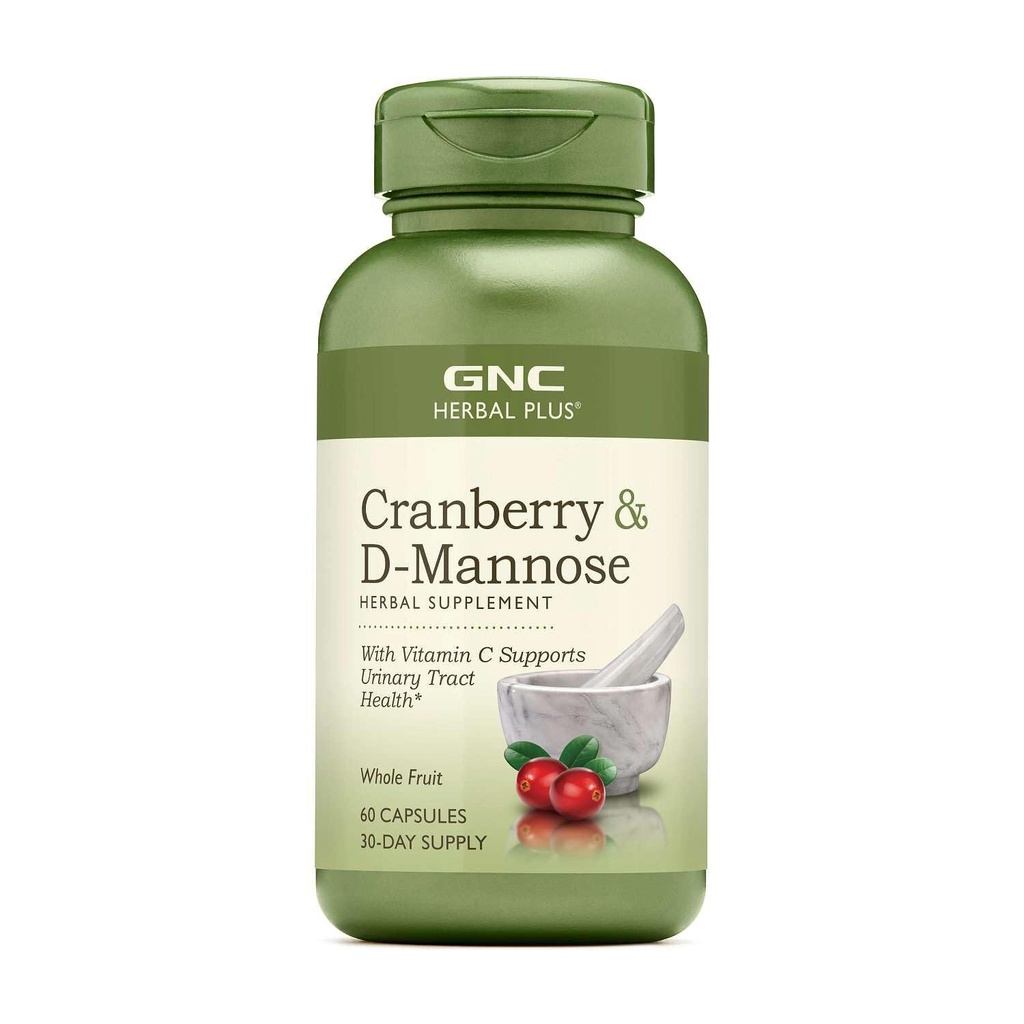 GNC Herbal Plus Cranberry D- Mannose, 60 kapsul