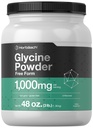 Horbäach Glycine Powder 3 lbs 124; Free Form Suplemen 124; Bumbu Unflashored 124; Vegetarian, Non- GMO, Gluten Free