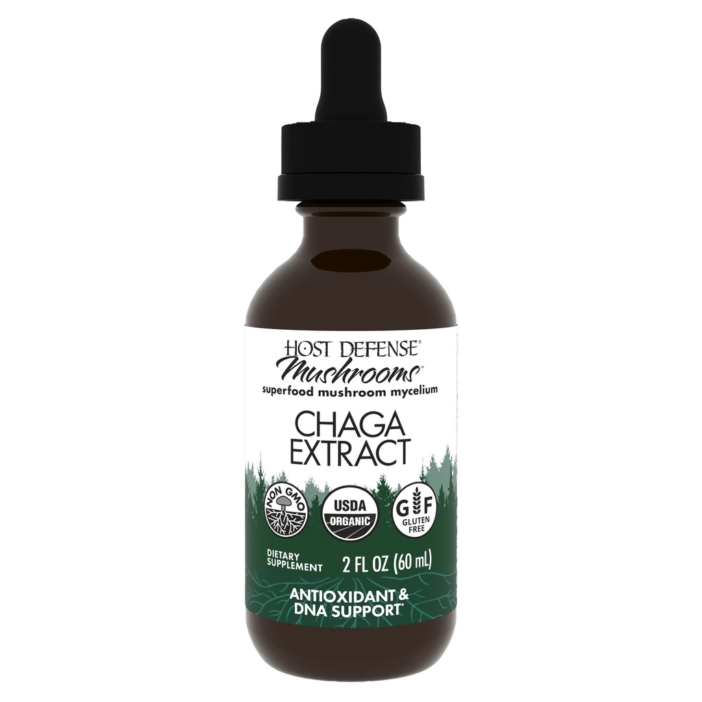 Advance Defense Chaga - Tambahan Sistem Imune - Chaga Mushroom untuk Dukungan Aktivitas Antioksidant - Liquid Tambahan Jamur Diet - 2 fl oz (60 Pelayan) *
