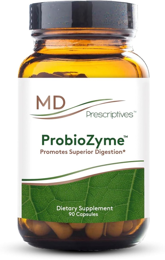 MD Prescriptions - ProbioZyme - Vegetarian Digeptical Enzymes - Suplemen Digetical & Gut Health - 90 Kapsul