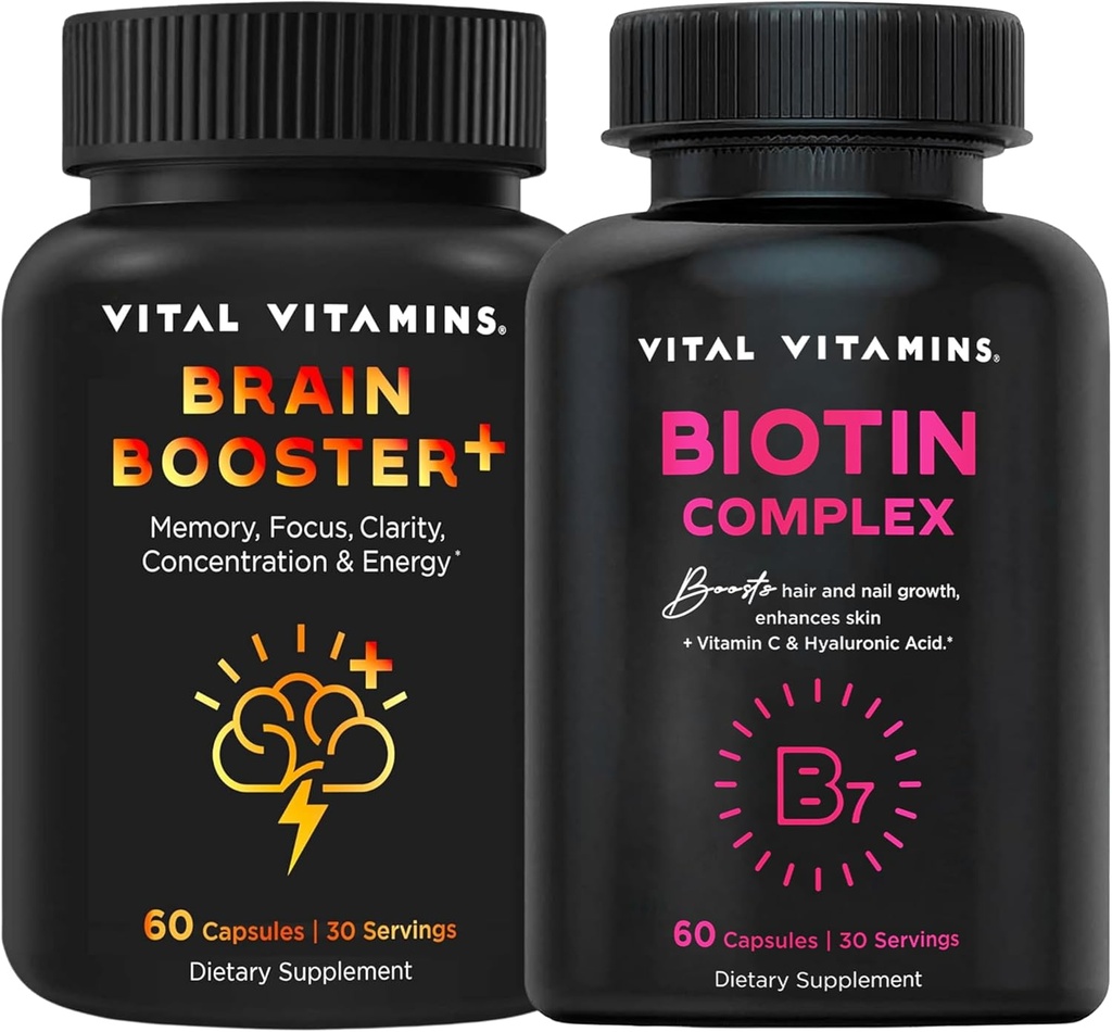 Vitamin Vitamin Brain Booster Plus + Biotin Complex Capsules