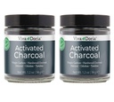 Viva Doria Aktivated Arang Powder, Hardwood Derived, Food Grade, 1.2 Oz Glass Jar (2 Pack)