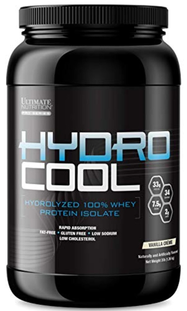 Muara Ultimate HidroCool Hydrolyzed Whiy Protein Isolain Powder dengan Tidak Bloating - Fat and Gluten Free, Rapid Absorpsi, 33 Grams Protein, Vanilla, 3 Pounds