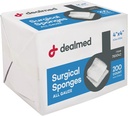 Dealmed 4 "x 4" Spons Bedah, 8- Ply, Non- Woven Absorbent Gauze Spons untuk Weund Care, First Aid Kits dan Fasilitas Medis, 200 Count (Paket 1)