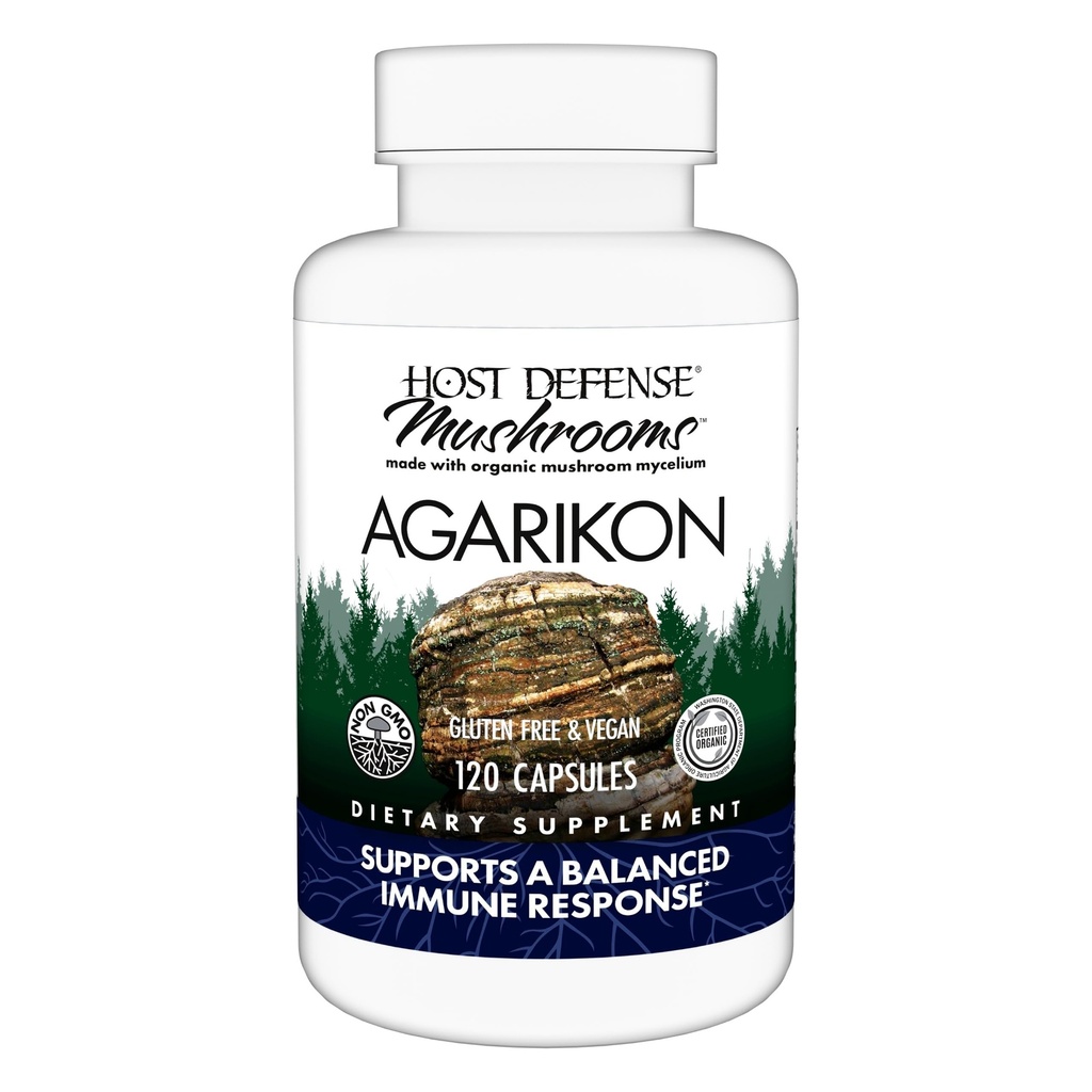 Host Defense Agarikon Capsules - Suplemen Dukungan Sistem Imune - Suplemen Jamur Mushroom untuk Bantuan Fungsinya & Sel - Suplemen Diet Herbal - 120 Kapsul (120 Pelayan) *