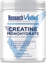 Research Verified Creatine Monohydrate - Duplication Optimal Muscle Growth, Enhance Performance - 5000mg Creatine Monohydrate - BioPerine - 60 Servings