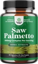 Ekstra Kekuatan Saw Palmetto Ekstraksi - Advanced Herbal Complex for Hair Health and Urinary Support with Plant Spols & Flavonoid - PropulHerbal Suplemen per Serving - 30 Capsules