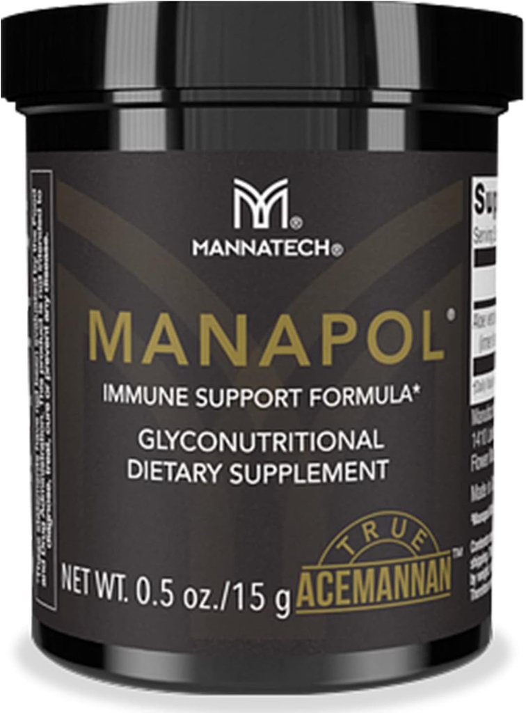 Mannatch Manapol Immune Support Formula for Imunity Support & Imunity Boost. Aloe Vera Minum untuk Tambahan Dukungan Imune 0.5oz / 15g