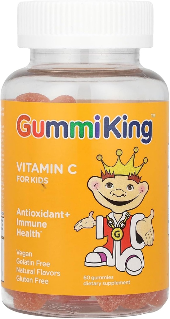 Gummi King Vitamin-C Tambahan, Orange, 60 Count