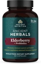 Suplemen Nutrition dan Programso Kuno, Katup Elderberry Hitam, Dukungan Sistem Ammune, Tambahan Makanan Whole, Gluten Bebas, Paleo dan Keto Friendly, 60 Kapsul