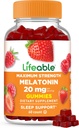 Lifeable Melonatin 20mg Gummies; Great Tasting Sleep Supplement for Dewasa 124; May Help Falling and Staying Asleep 124; Vegetarian Sleep Gummies for Dewasa, Men, Women, Women 124; 60 Melonales in Gummies 20mg