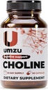 Suplemen UMZU Chooline untuk Cognitive dan Hormonal Dukungan: Acetylcholine Booster Membantu Brain, Memory & Metabolisme 126; Probut Liver Health & Estrogen Keseimbangan (30 Hari Suppply 124; 90 Capsules)