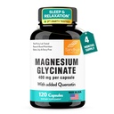 Magnesium Glycinate 400mg 120 Capsules for Good Sleep & Muscle Relaxation