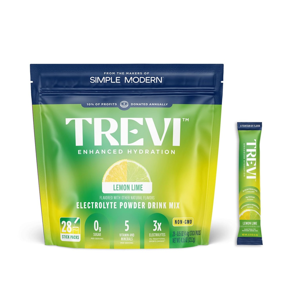 ♪ Sugar Free Electrolytes - Drink Mix Hidration Chowder - 28 Count - Lemon Lime