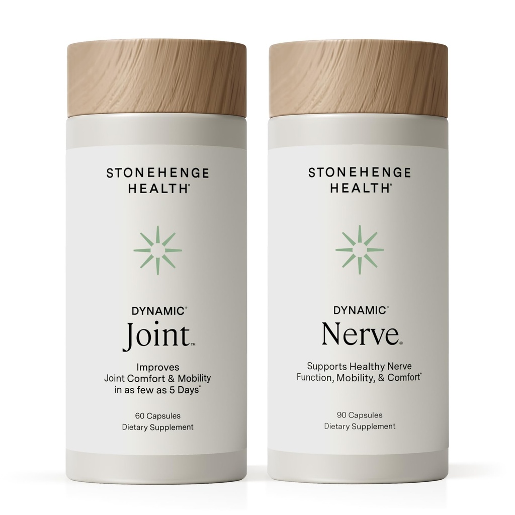 Stonehenge Health Dynamic Joint & Dynamic Nerve Bundle Support: Joint Discomfort, Stiffness, Duty Comfort, Ringling, Numbness, Burning, Joint Health