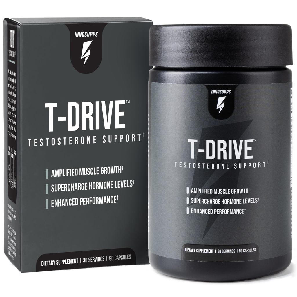 Inovasi: T-Drive 126; Testosterone Booster 124; Amplify Muscle Growth 124; KSM-66 Ashwagandha, Boron, Fenugreek 124; 90 Capsules