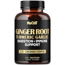 Jahe Suplemen Capsules dengan Turmeric Curcumin, Bawang Bub, Berberine HCI, Echinacea - 210 Capsules