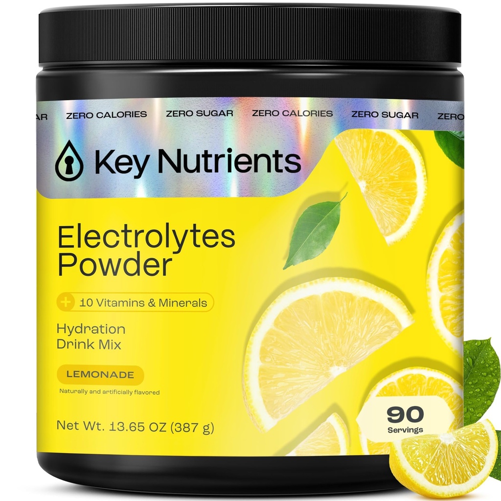 KUNCI NUTRIENTS Multivitamin Electrolytes Powder No Sugar - Menyegarkan Meth Electrolyte Powder - Sodium & Energy Suplemen - Powder Hidration
