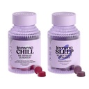 Lemme Chill & Sleep Bundle - Stress Relief Gummies dengan KSM- 66 Ashwagandha & Deep Sleep Gummies dengan Melonasin dan Magnesium untuk Fall Asleep Lebih Cepat - Gluten- Free dan Non-GMO (Variety Pack 2)