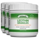 Leceshin Granules Supplemen 124; Natural Soy Lecithin Powder adalah Sumber Excellent Choxhatidyl Chooline 124; Lactation Dukungan, Imune Fungsi & Dukung Kesehatan Otak, 16 oz