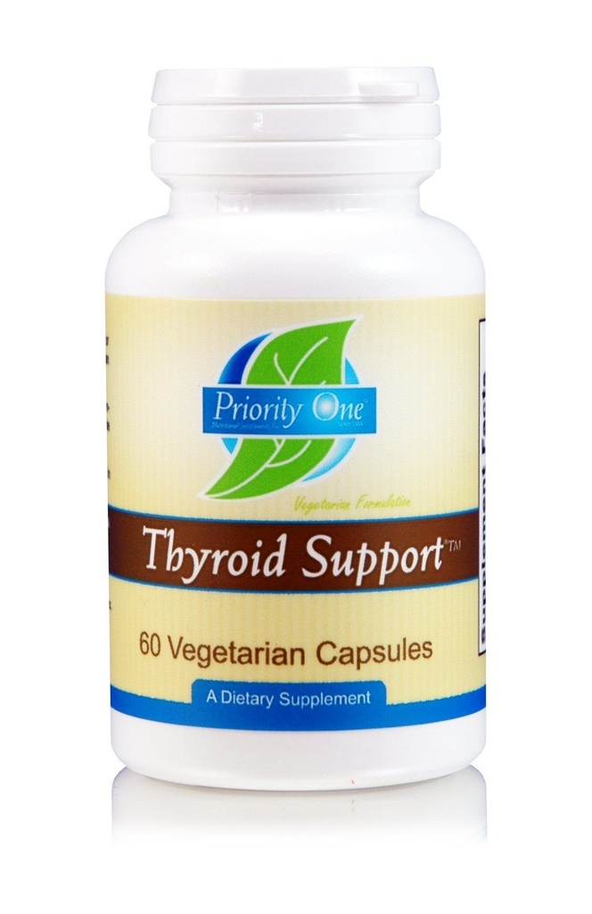 Prioritas Satu Vitamin Thyroid Dukungan 60 Vegetarian Capsules - Vegetarian Dukungan dari The Thyroid Gland. *