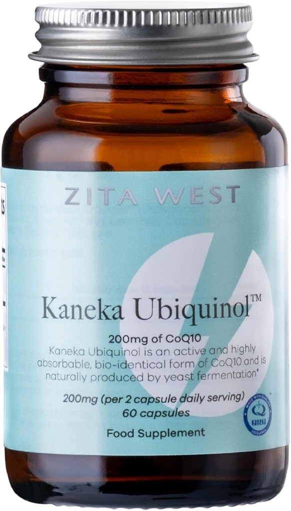 Zita West Kaneka CoQ10 Ubiquinol 124; Sangat Absorbable Suplemen untuk Pria dan Wanita; Mencoba Untuk Konsesif Tentu atau Pergi Melalui IVF - 60 Vegetarian Gel Kasules