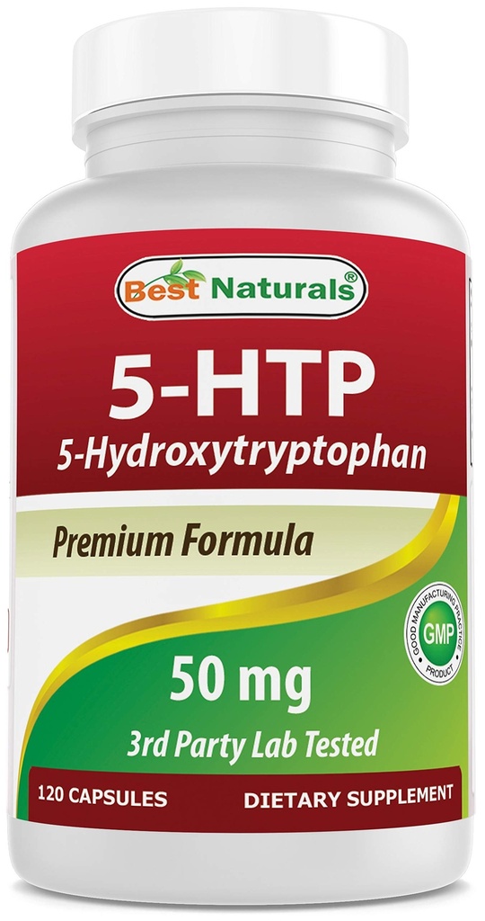 5-HTP 50 mg 120 Capsules, 5 HTP Capsules Supports Relaxation & restful Sleep