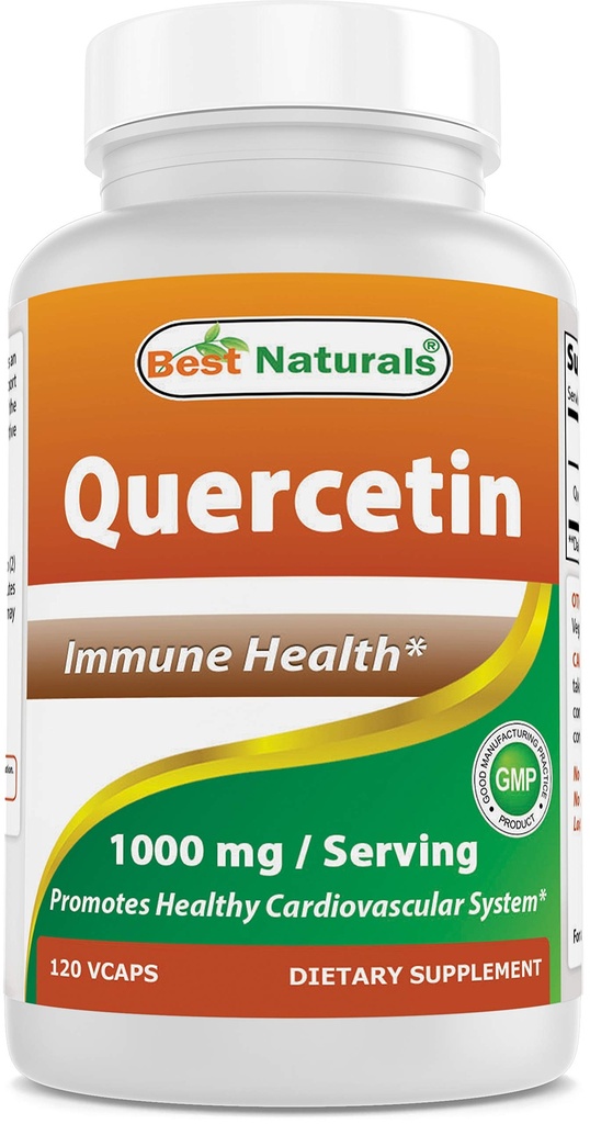 Terbaik Quercetin 1000 mg / Serving 120 Veggie Capsules (120 Cacah 1)